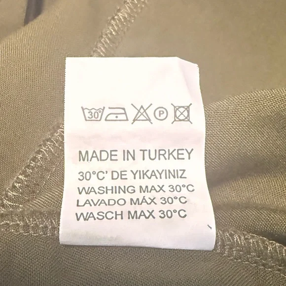 MAWLANA Wrap Style Long Dress Dark Olive Green - Picture 4 of 10